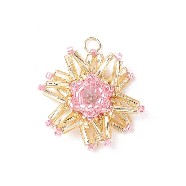 PandaHall Handmade Loom Pattern Seed Beads Pendants, Flower, Pink, 24x22x6mm, Hole: 3mm Glass Flower Pink
PandaHall Handmade Loom Pattern Seed Beads Pendants, Flower, Pink, 24x22x6mm, Hole: 3mm Glass Flower Pink