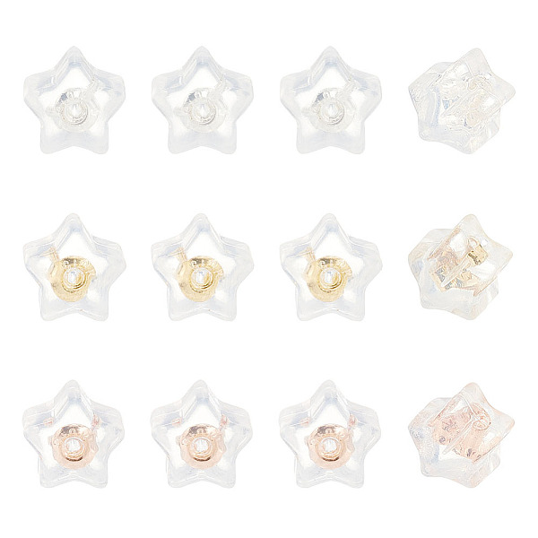 PandaHall ARRICRAFT 36Pcs 3 Colors Silicone Ear Nuts, Earring Backs, with Brass Findings, Star, Cadmium Free & Nickel Free & Lead Free...
PandaHall ARRICRAFT 36Pcs 3 Colors Silicone Ear Nuts, Earring Backs, with Brass Findings, Star, Cadmium Free & Nickel Free & Lead Free...