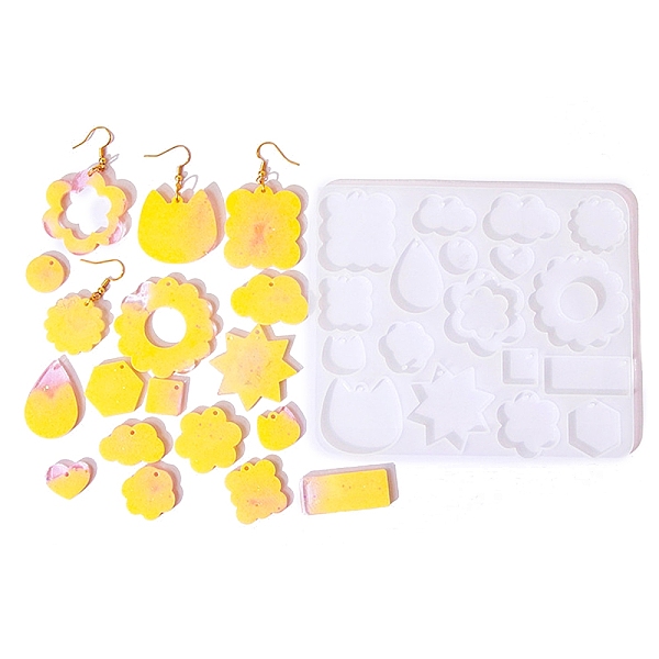 PandaHall DIY Silicone Pendant Molds, Decoration Making, Resin Casting Molds, For UV Resin, Epoxy Resin Jewelry Making, Mixed Shapes, White...
PandaHall DIY Silicone Pendant Molds, Decoration Making, Resin Casting Molds, For UV Resin, Epoxy Resin Jewelry Making, Mixed Shapes, White...
