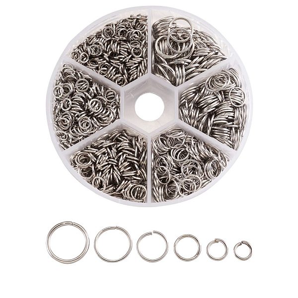 PandaHall 1600 pcs Iron Open Jump Rings, Metal Connectors for DIY Jewelry Crafting and Keychain Accessories, Nickel Free, Platinum, 18~21...
PandaHall 1600 pcs Iron Open Jump Rings, Metal Connectors for DIY Jewelry Crafting and Keychain Accessories, Nickel Free, Platinum, 18~21...