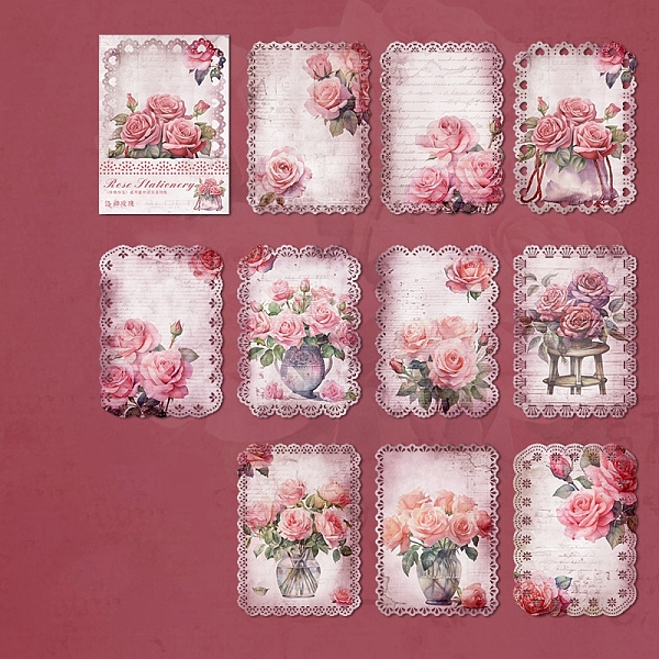 PandaHall 10 Sheets Rose Flower Scrapbook Paper Pads, for DIY Album Scrapbook, Background Paper, Diary Decoration, Pink, 140x100mm Paper...
PandaHall 10 Sheets Rose Flower Scrapbook Paper Pads, for DIY Album Scrapbook, Background Paper, Diary Decoration, Pink, 140x100mm Paper...