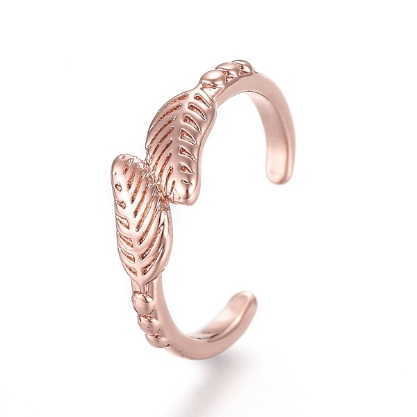 PandaHall Adjustable Brass Toe Rings, Open Cuff Rings, Open Rings, Leaf, Rose Gold, US Size 3(14mm) Brass
PandaHall Adjustable Brass Toe Rings, Open Cuff Rings, Open Rings, Leaf, Rose Gold, US Size 3(14mm) Brass