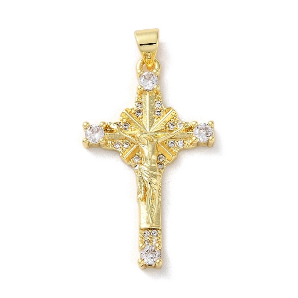 PandaHall Brass Micro Pave Clear Cubic Zirconia Pendants, Cross, Real 18K Gold Plated, 33x19.5x4.5mm, Hole: 4x3.5mm Brass+Cubic Zirconia...
PandaHall Brass Micro Pave Clear Cubic Zirconia Pendants, Cross, Real 18K Gold Plated, 33x19.5x4.5mm, Hole: 4x3.5mm Brass+Cubic Zirconia...