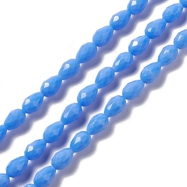 PandaHall Faceted Glass Beads Strands, Teardrop, Cornflower Blue, 12x8~9mm, Hole: 1.2mm, about 57pcs/strand, 23.74''(60.3cm) Glass Teardrop
PandaHall Faceted Glass Beads Strands, Teardrop, Cornflower Blue, 12x8~9mm, Hole: 1.2mm, about 57pcs/strand, 23.74''(60.3cm) Glass Teardrop