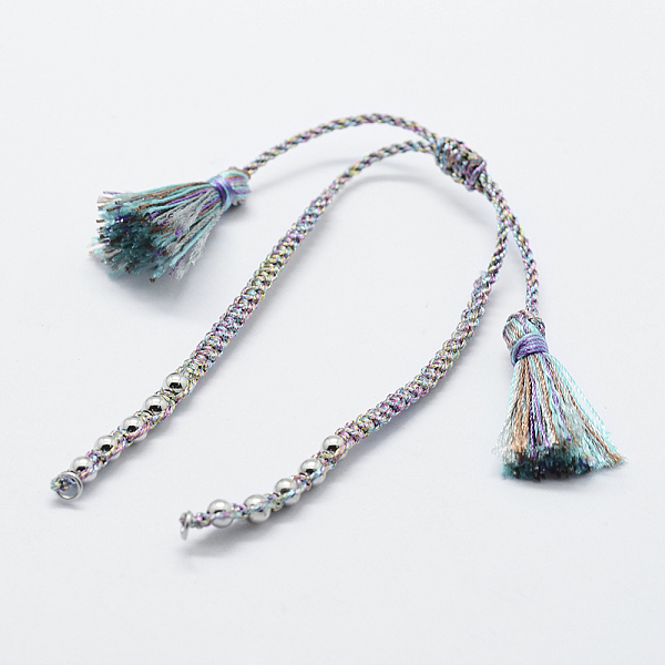 PandaHall Braided Nylon Cord for DIY Bracelet Making, with 304 Stainless Steel Findings, Colorful, 6 inch~6-3/4 inch(150~170mm)x1~5x1~2mm...
PandaHall Braided Nylon Cord for DIY Bracelet Making, with 304 Stainless Steel Findings, Colorful, 6 inch~6-3/4 inch(150~170mm)x1~5x1~2mm...