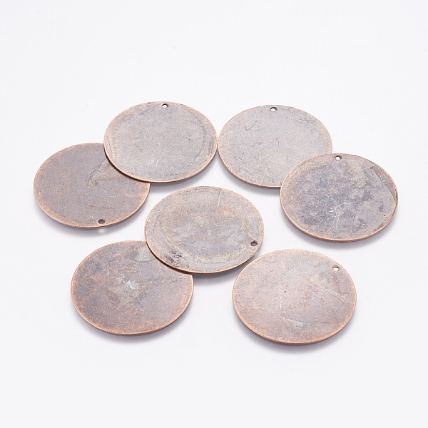 PandaHall Metal Tags, Brass Stamping Blank Tag Pendants, Flat Round, Red Copper, 34x0.5mm, Hole: 1mm Brass Flat Round
PandaHall Metal Tags, Brass Stamping Blank Tag Pendants, Flat Round, Red Copper, 34x0.5mm, Hole: 1mm Brass Flat Round