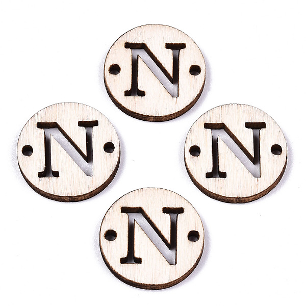 PandaHall Unfinished Natural Poplar Wood Links Connectors, Laser Cut, Flat Round with Word, Letter.N, 19.5x2.5mm, Hole: 2mm Wood Letter N
PandaHall Unfinished Natural Poplar Wood Links Connectors, Laser Cut, Flat Round with Word, Letter.N, 19.5x2.5mm, Hole: 2mm Wood Letter N