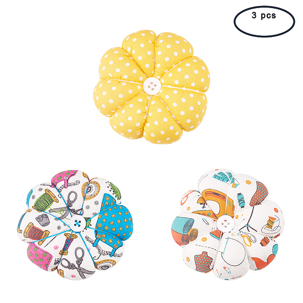 PandaHall Cloth Needle Pin Cushions, with Cotton and Rubber, Flower, Mixed Color, 89x34mm, 86x33mm, 89x34mm, 3pcs/set Cloth Multicolor
PandaHall Cloth Needle Pin Cushions, with Cotton and Rubber, Flower, Mixed Color, 89x34mm, 86x33mm, 89x34mm, 3pcs/set Cloth Multicolor