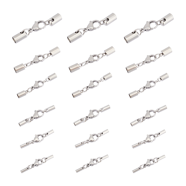 PandaHall Unicraftale 24 Sets 6 Style 304 Stainless Steel Lobster Claw Clasps, with Cord Ends, Stainless Steel Color, Inner: 2~5mm, 26~35mm...
PandaHall Unicraftale 24 Sets 6 Style 304 Stainless Steel Lobster Claw Clasps, with Cord Ends, Stainless Steel Color, Inner: 2~5mm, 26~35mm...
