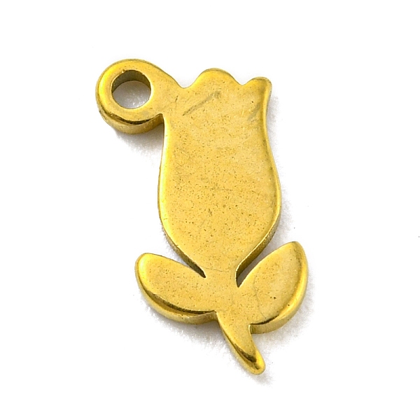 PandaHall Laser Cut 304 Stainless Steel Charms, Rose Charms, Golden, 11x5.5x1mm, Hole: 1.2mm 304 Stainless Steel Flower
PandaHall Laser Cut 304 Stainless Steel Charms, Rose Charms, Golden, 11x5.5x1mm, Hole: 1.2mm 304 Stainless Steel Flower