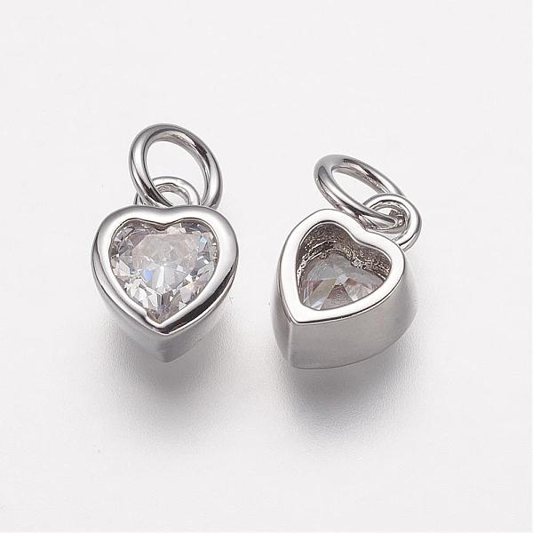 PandaHall Brass Micro Pave Grade AAA Cubic Zirconia Charms, Lead Free & Nickel Free & Cadmium Free, Heart, Real Platinum Plated, 9x6.5x4mm..., Clear
PandaHall Brass Micro Pave Grade AAA Cubic Zirconia Charms, Lead Free & Nickel Free & Cadmium Free, Heart, Real Platinum Plated, 9x6.5x4mm..., Clear