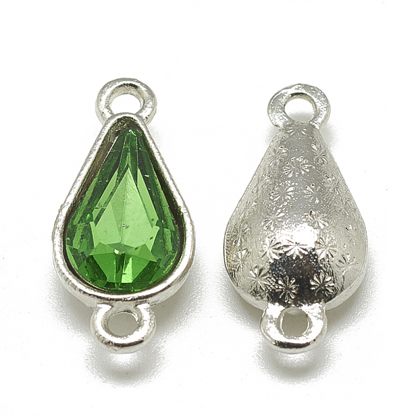 PandaHall Alloy Glass Links connectors, teardrop, Platinum, Green, 21x10x5~6mm, Hole: 2mm Alloy+Glass Teardrop Green
PandaHall Alloy Glass Links connectors, teardrop, Platinum, Green, 21x10x5~6mm, Hole: 2mm Alloy+Glass Teardrop Green