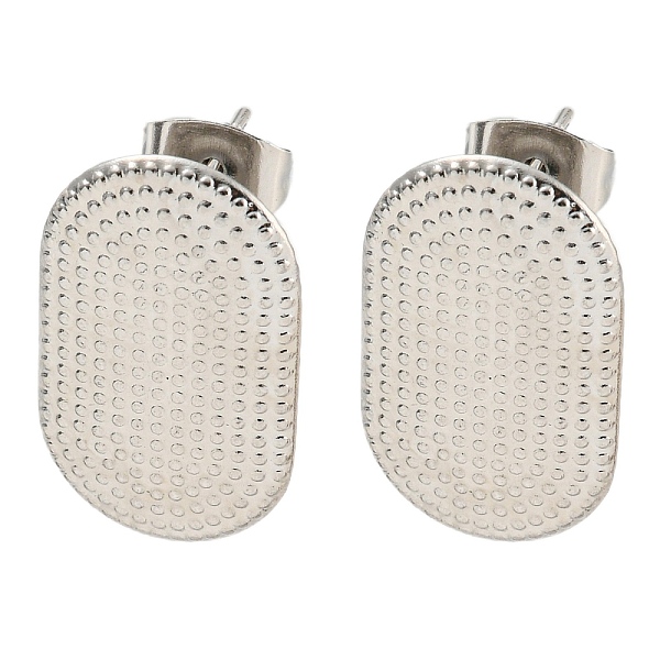 PandaHall 304 Stainless Steel Ear Studs, Oval, Stainless Steel Color, 20x12mm, Hole: 2.4mm, Pin: 0.5mm 304 Stainless Steel Oval
PandaHall 304 Stainless Steel Ear Studs, Oval, Stainless Steel Color, 20x12mm, Hole: 2.4mm, Pin: 0.5mm 304 Stainless Steel Oval