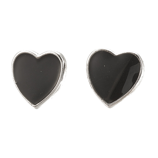PandaHall Brass Stud Earring Findings, with Loop, Enamel, Heart, Nickel Free, Real Platinum Plated, Black, 10x10mm, Hole: 1.5mm, pin: 0.7mm...
PandaHall Brass Stud Earring Findings, with Loop, Enamel, Heart, Nickel Free, Real Platinum Plated, Black, 10x10mm, Hole: 1.5mm, pin: 0.7mm...