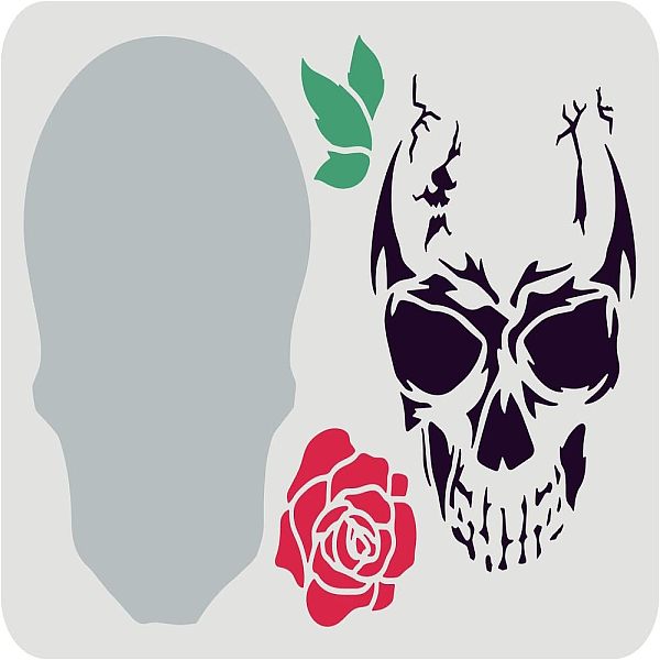 PandaHall FINGERINSPIRE Layered Skull Stencil 11.7x8.3inch Reusable Skull Drawing Stencil Skeleton Head Stencil Halloween Stencils for...
PandaHall FINGERINSPIRE Layered Skull Stencil 11.7x8.3inch Reusable Skull Drawing Stencil Skeleton Head Stencil Halloween Stencils for...