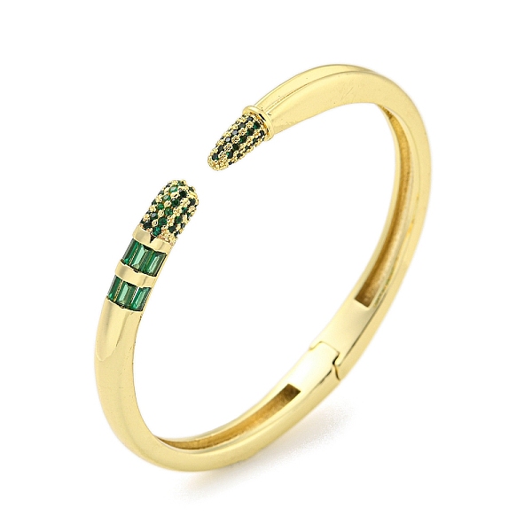 PandaHall Brass Pave Green Cubic Zirconia & Glass Open Cuff Bangles for Women Men, Real 18K Gold Plated, Inner Diameter: 2-1/8 x 2-3/8 inch...
PandaHall Brass Pave Green Cubic Zirconia & Glass Open Cuff Bangles for Women Men, Real 18K Gold Plated, Inner Diameter: 2-1/8 x 2-3/8 inch...