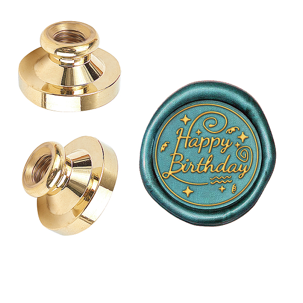 PandaHall Wax Seal Brass Stamp Head, for Wax Seal Stamp, Birthday Themed Pattern, 25x14.5mm Brass Others
PandaHall Wax Seal Brass Stamp Head, for Wax Seal Stamp, Birthday Themed Pattern, 25x14.5mm Brass Others