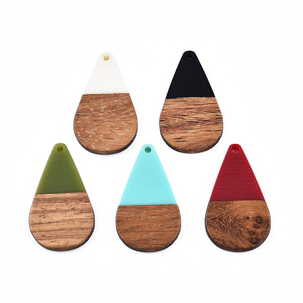 PandaHall Opaque Resin & Walnut Wood Pendants, Teardrop Shape Charm, Mixed Color, 38x22x3mm, Hole: 2mm Resin+Wood Teardrop Multicolor
PandaHall Opaque Resin & Walnut Wood Pendants, Teardrop Shape Charm, Mixed Color, 38x22x3mm, Hole: 2mm Resin+Wood Teardrop Multicolor