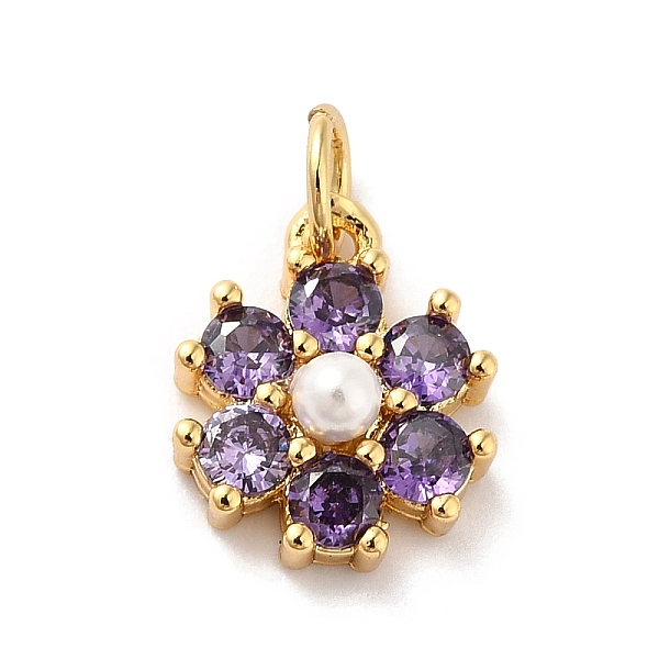 PandaHall Rack Plating Brass Micro Pave Cubic Zirconia Charms, with Pearl, Cadmium Free & Lead Free, Real 18K Gold Plated, Flower, Medium...
PandaHall Rack Plating Brass Micro Pave Cubic Zirconia Charms, with Pearl, Cadmium Free & Lead Free, Real 18K Gold Plated, Flower, Medium...