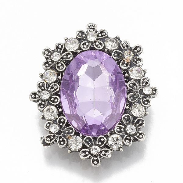 PandaHall Alloy Rhinestone Flat Back Cabochons, with Acrylic Rhinestone, Faceted, Oval, Antique Silver, Lilac, 30x25x6.5mm Acrylic..., Purple
PandaHall Alloy Rhinestone Flat Back Cabochons, with Acrylic Rhinestone, Faceted, Oval, Antique Silver, Lilac, 30x25x6.5mm Acrylic..., Purple
