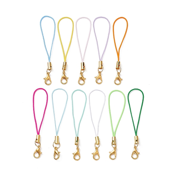 PandaHall Nylon Mobile Straps, with Zinc Alloy Lobster Claw Clasps, Mixed Color, 6.7cm, about 11Pcs/Set Nylon Multicolor
PandaHall Nylon Mobile Straps, with Zinc Alloy Lobster Claw Clasps, Mixed Color, 6.7cm, about 11Pcs/Set Nylon Multicolor