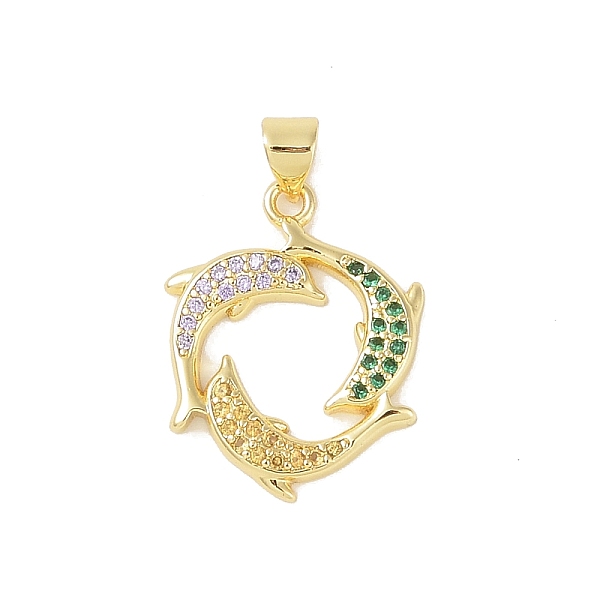 PandaHall Brass Micro Pave Cubic Zirconia Pendants, Real 18K Gold Plated, Dolphin, Green, 23x18x2.5mm, Hole: 4x3.5mm Brass+Cubic Zirconia...
PandaHall Brass Micro Pave Cubic Zirconia Pendants, Real 18K Gold Plated, Dolphin, Green, 23x18x2.5mm, Hole: 4x3.5mm Brass+Cubic Zirconia...