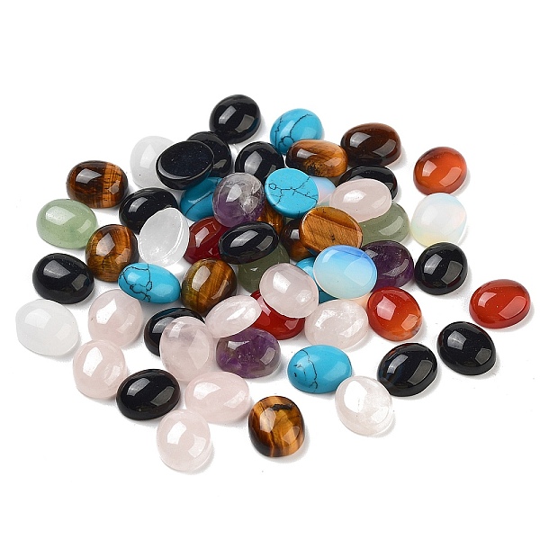 PandaHall Natural & Synthetic Gemstone Cabochons, Oval, Mixed Color, 12x10x4~5mm, 12x10x4~5mm Mixed Stone Oval Multicolor
PandaHall Natural & Synthetic Gemstone Cabochons, Oval, Mixed Color, 12x10x4~5mm, 12x10x4~5mm Mixed Stone Oval Multicolor