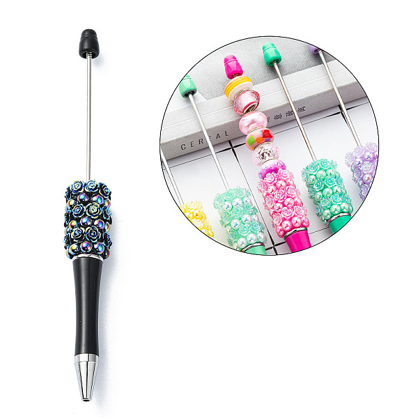 PandaHall Plastic Beadable Pens, Ballpoint Pen, for DIY Pen Decoration, Rose, Black, 142x17mm Plastic Black
PandaHall Plastic Beadable Pens, Ballpoint Pen, for DIY Pen Decoration, Rose, Black, 142x17mm Plastic Black