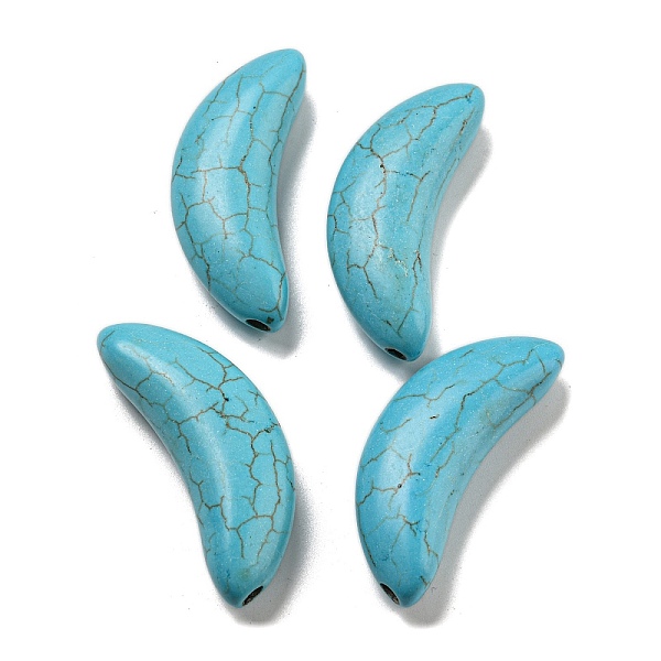 PandaHall Dyed Synthetic Turquoise Beads, Moon, Turquoise, 47.5~48x18~19x12mm, Hole: 2mm Synthetic Turquoise Moon Green
PandaHall Dyed Synthetic Turquoise Beads, Moon, Turquoise, 47.5~48x18~19x12mm, Hole: 2mm Synthetic Turquoise Moon Green