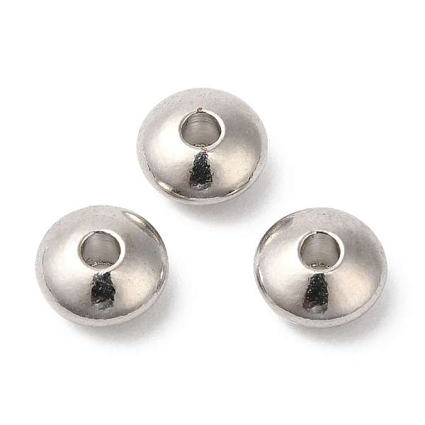 PandaHall Brass Beads, Cadmium Free & Lead Free, Rondelle, Long-Lasting Plated, Platinum, 6x3mm, Hole: 2mm Brass Rondelle
PandaHall Brass Beads, Cadmium Free & Lead Free, Rondelle, Long-Lasting Plated, Platinum, 6x3mm, Hole: 2mm Brass Rondelle