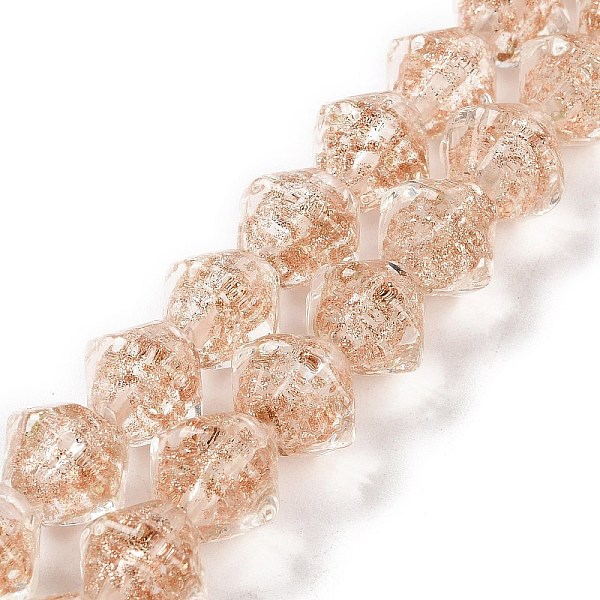 PandaHall Handmade Gold Sand Lampwork Beads, Bicone, PeachPuff, 11.5x10.5mm, Hole: 1.5mm, about 45pcs/strand, 18.90''(48cm) Lampwork Bicone..., Brown
PandaHall Handmade Gold Sand Lampwork Beads, Bicone, PeachPuff, 11.5x10.5mm, Hole: 1.5mm, about 45pcs/strand, 18.90''(48cm) Lampwork Bicone..., Brown
