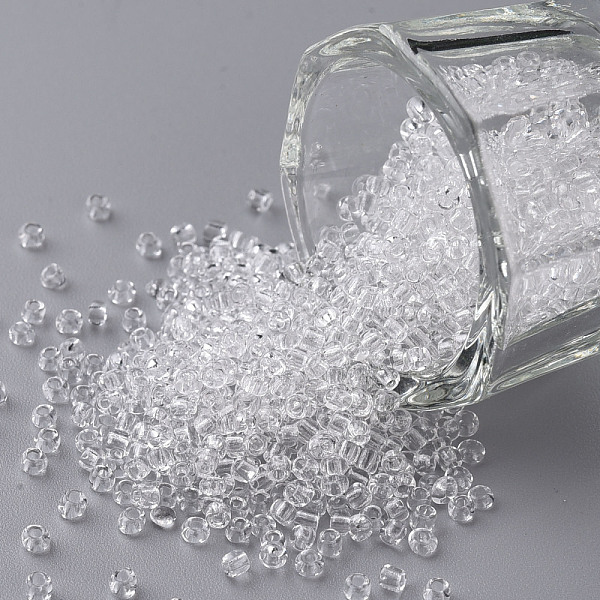 PandaHall (Repacking Service Available) Glass Seed Beads, Transparent, Round, White, 12/0, 2mm, Hole: 1mm, about 12G/bag Glass White
PandaHall (Repacking Service Available) Glass Seed Beads, Transparent, Round, White, 12/0, 2mm, Hole: 1mm, about 12G/bag Glass White