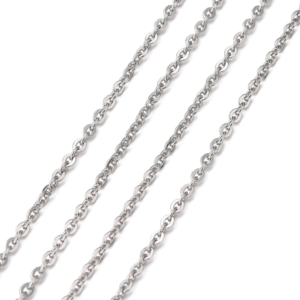 PandaHall 304 Stainless Steel Men's Necklace Chains, Soldered, Stainless Steel Color, Flat Oval, 3x2.5mm 304 Stainless Steel
PandaHall 304 Stainless Steel Men's Necklace Chains, Soldered, Stainless Steel Color, Flat Oval, 3x2.5mm 304 Stainless Steel