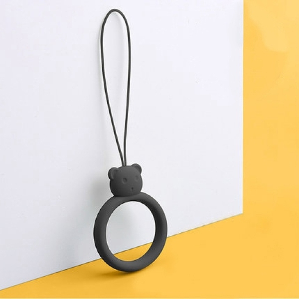 PandaHall Ring with Bear Shapes Silicone Mobile Phone Finger Rings, Finger Ring Short Hanging Lanyards, Black, 9.5~10cm, Ring: 40x30x9mm...
PandaHall Ring with Bear Shapes Silicone Mobile Phone Finger Rings, Finger Ring Short Hanging Lanyards, Black, 9.5~10cm, Ring: 40x30x9mm...
