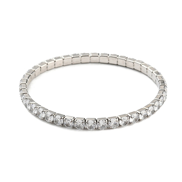 PandaHall 304 Stainless Steel Bracelets, Cubic Zirconia Tennis Bracelets for Women, Platinum, Clear, 1/8 inch(0.4cm), Inner Diameter: 2 inch...
PandaHall 304 Stainless Steel Bracelets, Cubic Zirconia Tennis Bracelets for Women, Platinum, Clear, 1/8 inch(0.4cm), Inner Diameter: 2 inch...