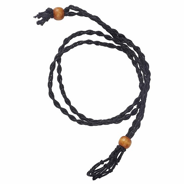 PandaHall Adjustable Braided Waxed Cord Macrame Pouch Necklace Making, Interchangeable Stone, with Wood Beads, Black, 17.7 inch(45cm), Pouch...
PandaHall Adjustable Braided Waxed Cord Macrame Pouch Necklace Making, Interchangeable Stone, with Wood Beads, Black, 17.7 inch(45cm), Pouch...