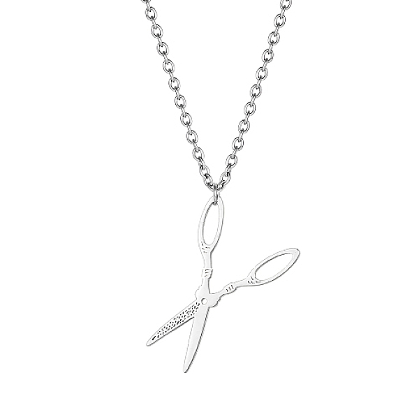 PandaHall Stainless Steel Pendant Necklaces, Scissor, Stainless Steel Color, 17.72 inch(45cm) Stainless Steel Tool
PandaHall Stainless Steel Pendant Necklaces, Scissor, Stainless Steel Color, 17.72 inch(45cm) Stainless Steel Tool
