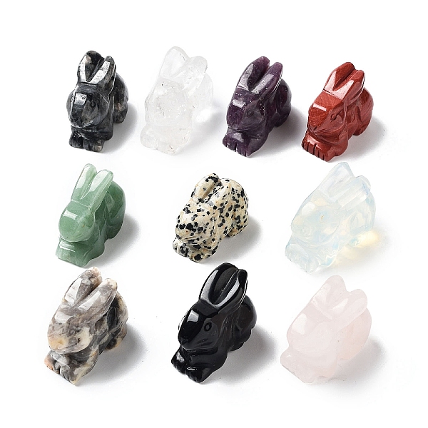 PandaHall Natural & Synthetic Gemstone Carved Rabbit Statues Ornament, Home Office Desk Feng Shui Decoration, 36~38x20x28~29mm Mixed Stone...
PandaHall Natural & Synthetic Gemstone Carved Rabbit Statues Ornament, Home Office Desk Feng Shui Decoration, 36~38x20x28~29mm Mixed Stone...