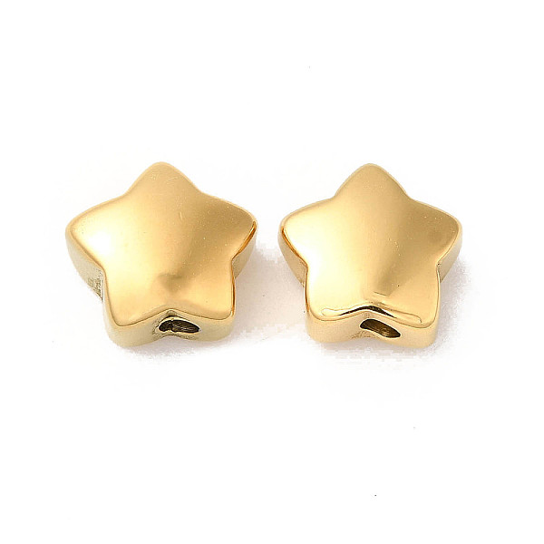 PandaHall Manual Polishing 304 Stainless Steel Beads, Star, Real 18K Gold Plated, 11x12x6mm, Hole: 2.5mm 304 Stainless Steel Star
PandaHall Manual Polishing 304 Stainless Steel Beads, Star, Real 18K Gold Plated, 11x12x6mm, Hole: 2.5mm 304 Stainless Steel Star