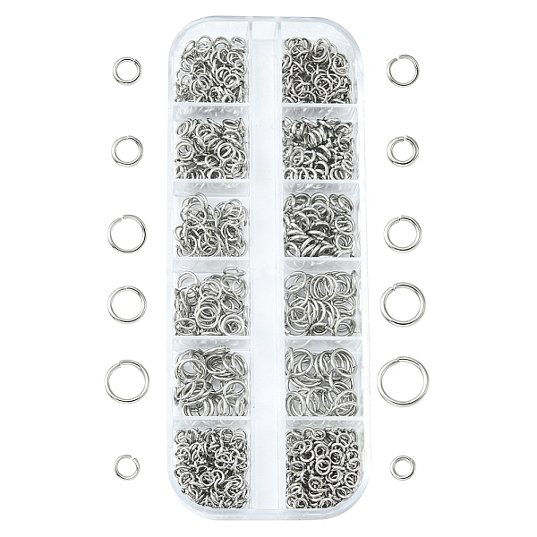 PandaHall 12 Styles 304 Stainless Steel Jump Rings Sets, Open Jump Rings, Round Ring, Stainless Steel Color, 4~8x0.7~1mm, inner diameter...
PandaHall 12 Styles 304 Stainless Steel Jump Rings Sets, Open Jump Rings, Round Ring, Stainless Steel Color, 4~8x0.7~1mm, inner diameter...