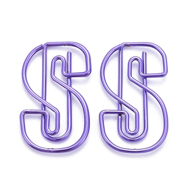 PandaHall Letter.S Shape Iron Paperclips, Cute Paper Clips, Funny Bookmark Marking Clips, Purple, 3x1.7x0.2cm, 20pcs/box Iron Letter S...
PandaHall Letter.S Shape Iron Paperclips, Cute Paper Clips, Funny Bookmark Marking Clips, Purple, 3x1.7x0.2cm, 20pcs/box Iron Letter S...