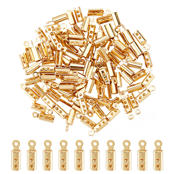 PandaHall Unicraftale 304 Stainless Steel Folding Crimp Ends, Golden, 10x3x2.5mm, Hole: 1mm, Inner Diameter: 2x2.5mm, 100pcs/box 304...
PandaHall Unicraftale 304 Stainless Steel Folding Crimp Ends, Golden, 10x3x2.5mm, Hole: 1mm, Inner Diameter: 2x2.5mm, 100pcs/box 304...