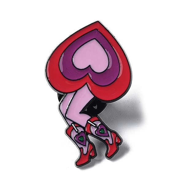 PandaHall Valentine's Day Enamel Pins, Black Zinc Alloy Brooches for Women, Heart, 31.5x19x1mm Alloy+Enamel Heart Red
PandaHall Valentine's Day Enamel Pins, Black Zinc Alloy Brooches for Women, Heart, 31.5x19x1mm Alloy+Enamel Heart Red
