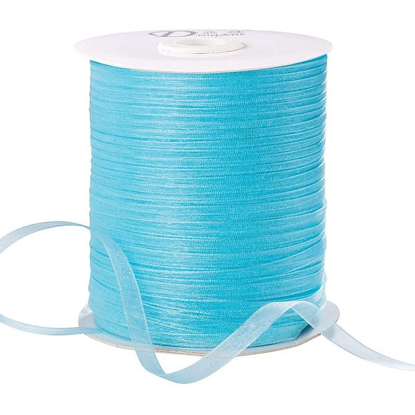 PandaHall Organza Ribbon, Galloon, Light Sky Blue, 1/4 inch(6mm), 500yards/Roll(457.2m/Roll) Polyester None Blue
PandaHall Organza Ribbon, Galloon, Light Sky Blue, 1/4 inch(6mm), 500yards/Roll(457.2m/Roll) Polyester None Blue