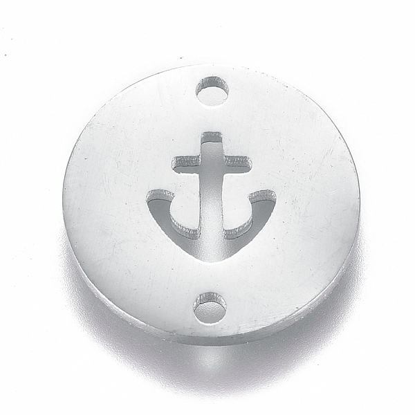 PandaHall 304 Stainless Steel Links connectors, Flat Round with Anchor, Stainless Steel Color, 12x1mm, Hole: 1.2mm 304 Stainless Steel...
PandaHall 304 Stainless Steel Links connectors, Flat Round with Anchor, Stainless Steel Color, 12x1mm, Hole: 1.2mm 304 Stainless Steel...