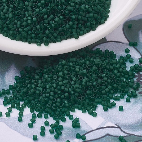 PandaHall MIYUKI Delica Beads, Cylinder, Japanese Seed Beads, 11/0, (DB0767) Matte Transparent Dark Emerald, 1.3x1.6mm, Hole: 0.8mm, about..., Green
PandaHall MIYUKI Delica Beads, Cylinder, Japanese Seed Beads, 11/0, (DB0767) Matte Transparent Dark Emerald, 1.3x1.6mm, Hole: 0.8mm, about..., Green