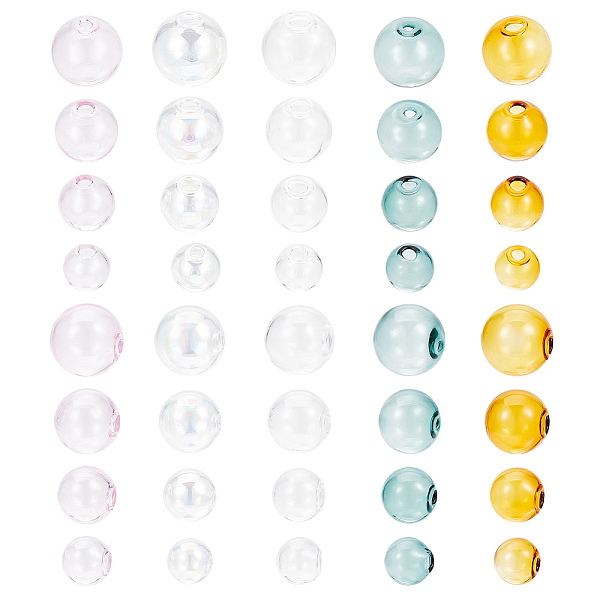 PandaHall 20 Pcs 4 Sizes Blown Glass Globe Beads, Half Drilled Clear Round Beads Mini Crystal Craft Ball Empty Globe Beads for Jewelry DIY..., Multicolor
PandaHall 20 Pcs 4 Sizes Blown Glass Globe Beads, Half Drilled Clear Round Beads Mini Crystal Craft Ball Empty Globe Beads for Jewelry DIY..., Multicolor