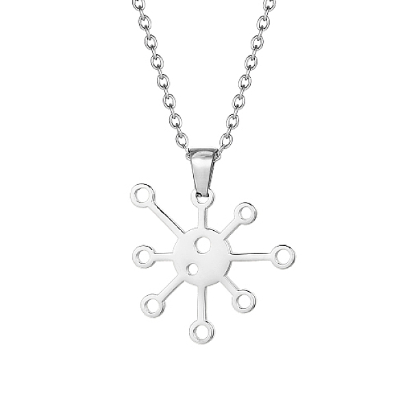 PandaHall Stainless Steel Pendant Necklaces, Flower, Stainless Steel Color, No Size Stainless Steel Flower
PandaHall Stainless Steel Pendant Necklaces, Flower, Stainless Steel Color, No Size Stainless Steel Flower