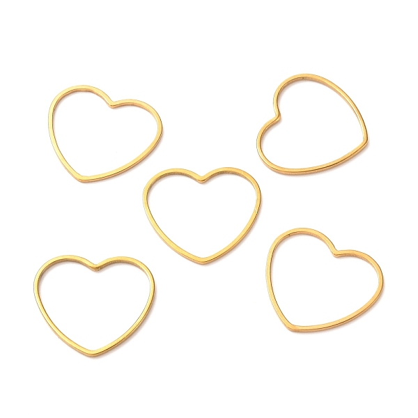 PandaHall 201 Stainless Steel Linking Rings, Heart, Golden, 18x19.5x1mm 201 Stainless Steel Heart
PandaHall 201 Stainless Steel Linking Rings, Heart, Golden, 18x19.5x1mm 201 Stainless Steel Heart