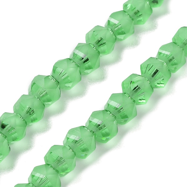 PandaHall Electroplate Transparent Glass Beads Strands, Frosted, Faceted, Lantern, Lime Green, 7x7.8x7.5mm, Hole: 1.5mm, about 72pcs/strand...
PandaHall Electroplate Transparent Glass Beads Strands, Frosted, Faceted, Lantern, Lime Green, 7x7.8x7.5mm, Hole: 1.5mm, about 72pcs/strand...